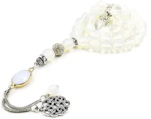 ALBASHAN opal stone silver accessories Women's Tasbih 33 66 99 100 beads Muslim Misbaha Girl's Bracelet Islam Rosary