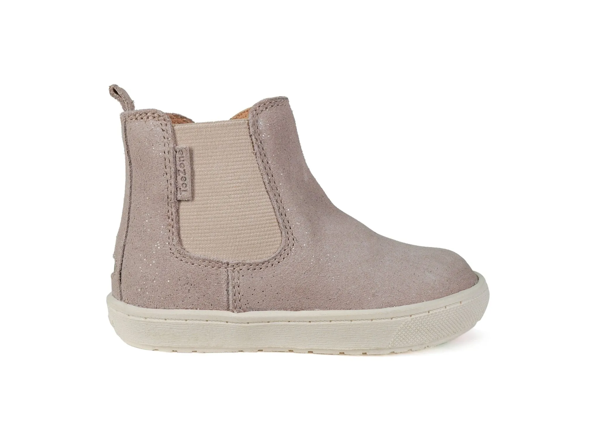 ALMA - Girls' Pink Suede Gusset Boots  (Available in Half Sizes)