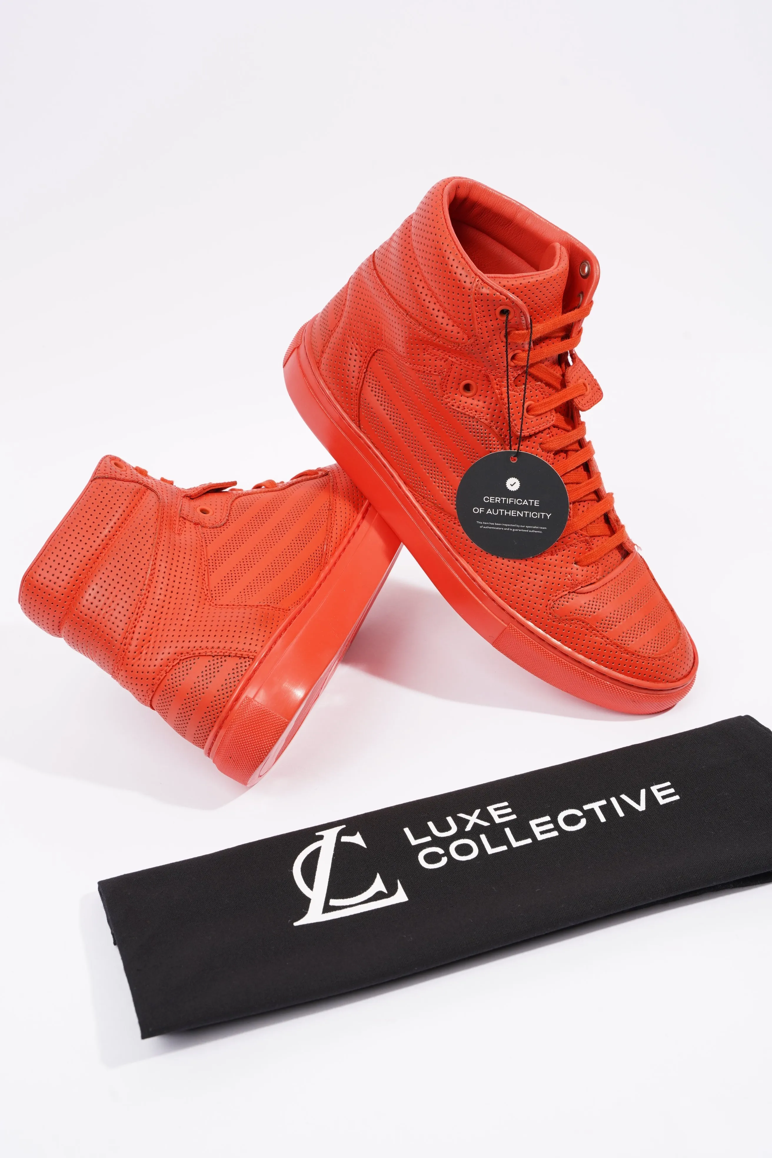 Balenciaga Mens Panel High Top Red EU 42 / UK 8