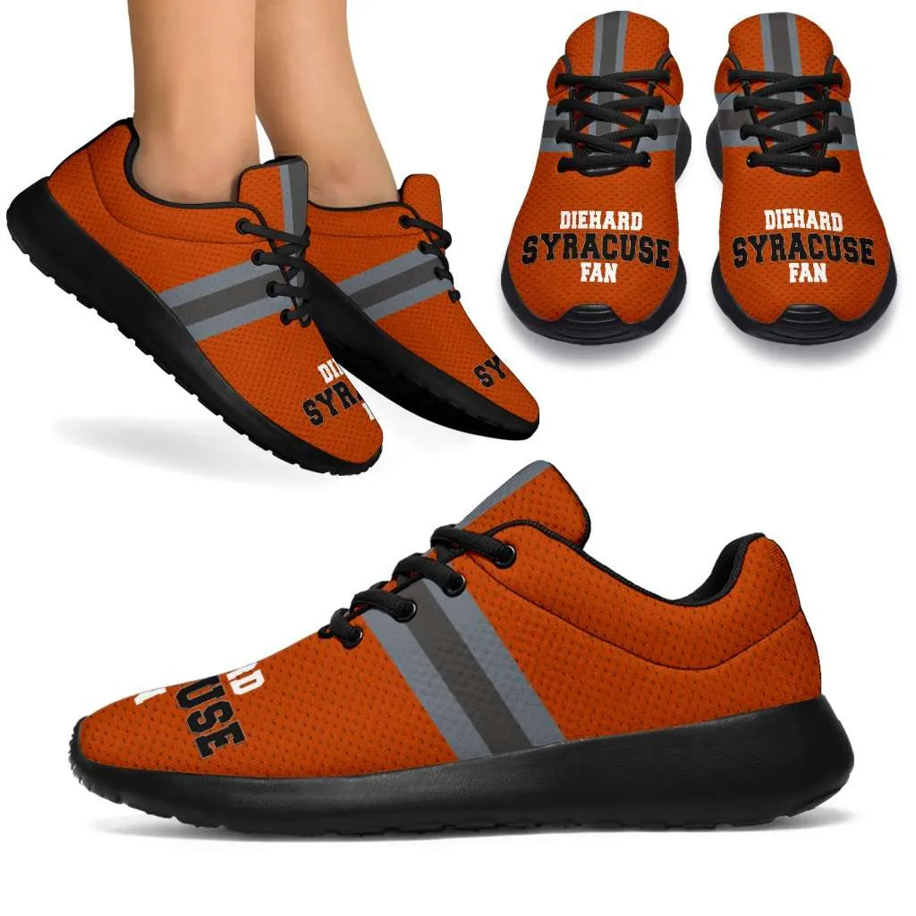 Diehard Syracuse Fan Fabric Mesh Sports Sneakers