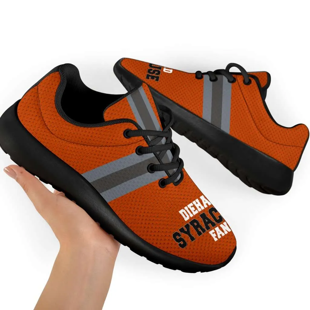 Diehard Syracuse Fan Fabric Mesh Sports Sneakers