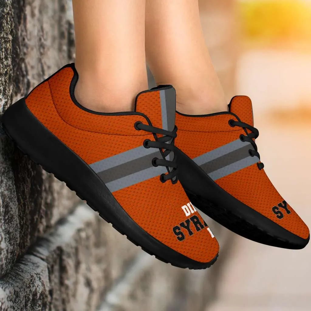 Diehard Syracuse Fan Fabric Mesh Sports Sneakers