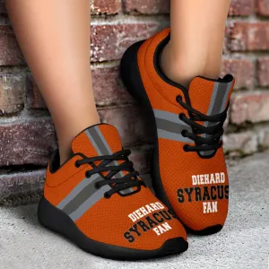 Diehard Syracuse Fan Fabric Mesh Sports Sneakers