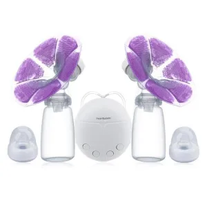 Electric Double Breast Pump With Milk Bottle