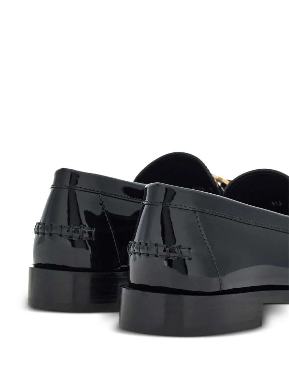 Gancini-buckle leather loafers<BR/><BR/>