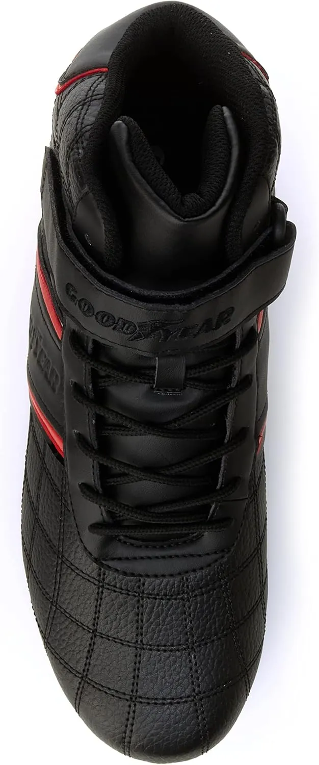 Goodyear Mens Clutch Racer Sneaker  High-Top Sneakers, PU Leather & Mesh Lining