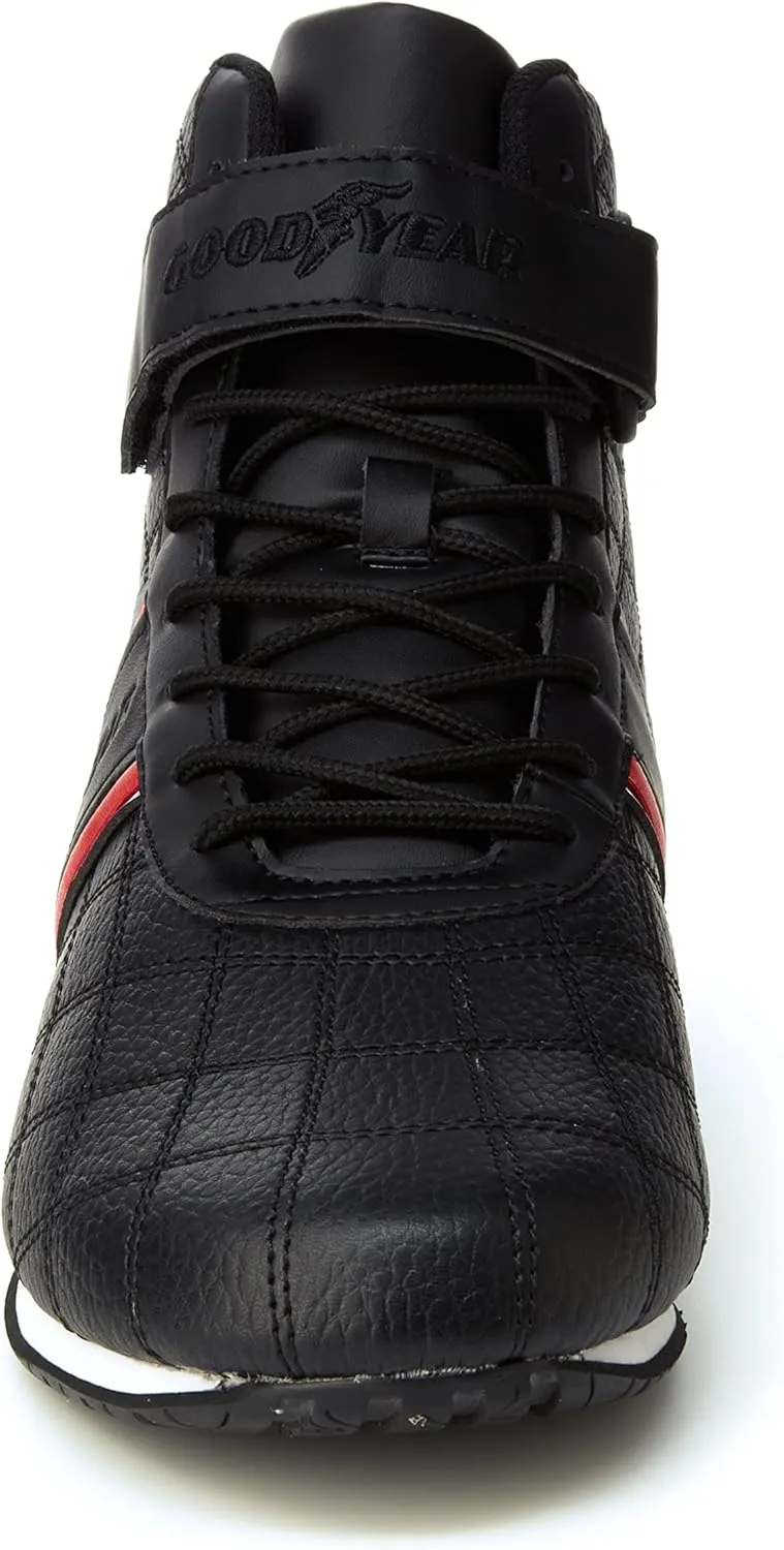 Goodyear Mens Clutch Racer Sneaker  High-Top Sneakers, PU Leather & Mesh Lining