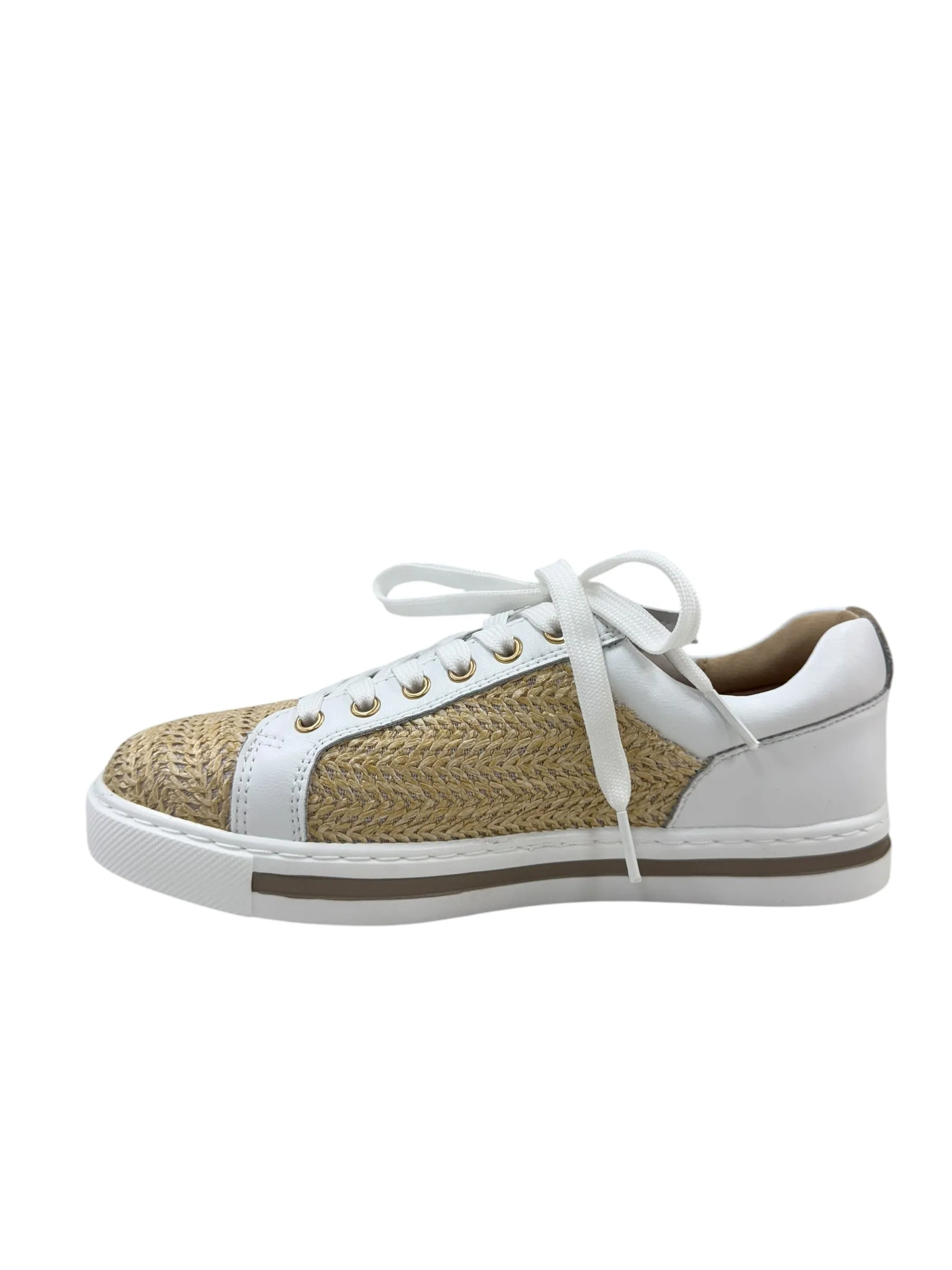 Kiki - White / Natural Raffia
