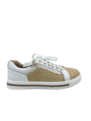 Kiki - White / Natural Raffia