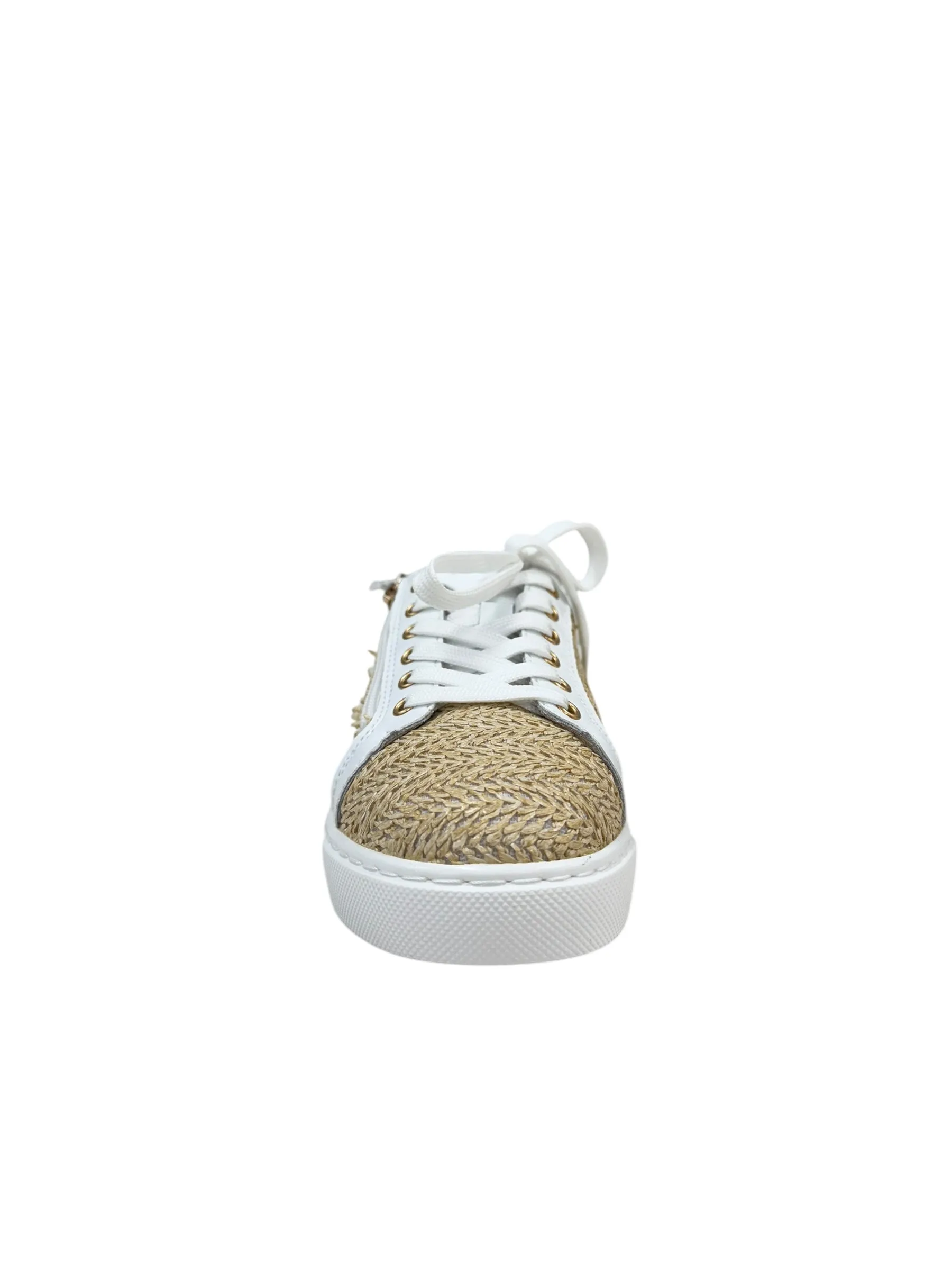 Kiki - White / Natural Raffia