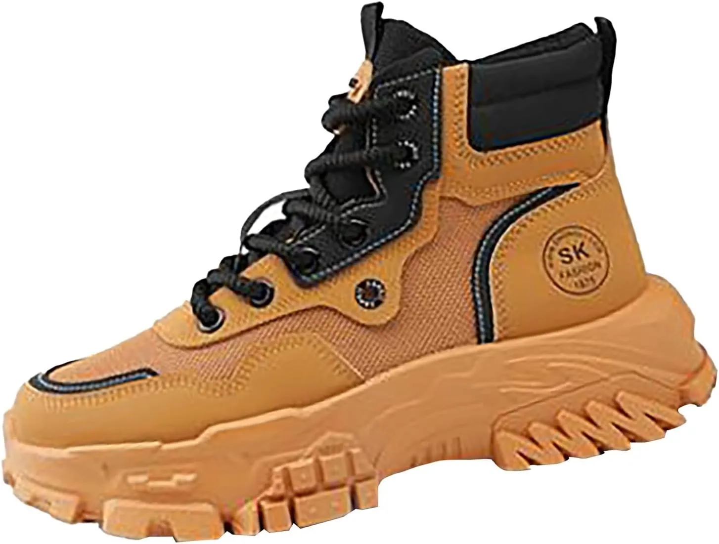 Men's Work Boots Steel Toe Hiking Sneakers Ankle Ladies Women's Workout Shoes Winter Platform Shoes Slip Resistant Safety Hike Grounded Footwear