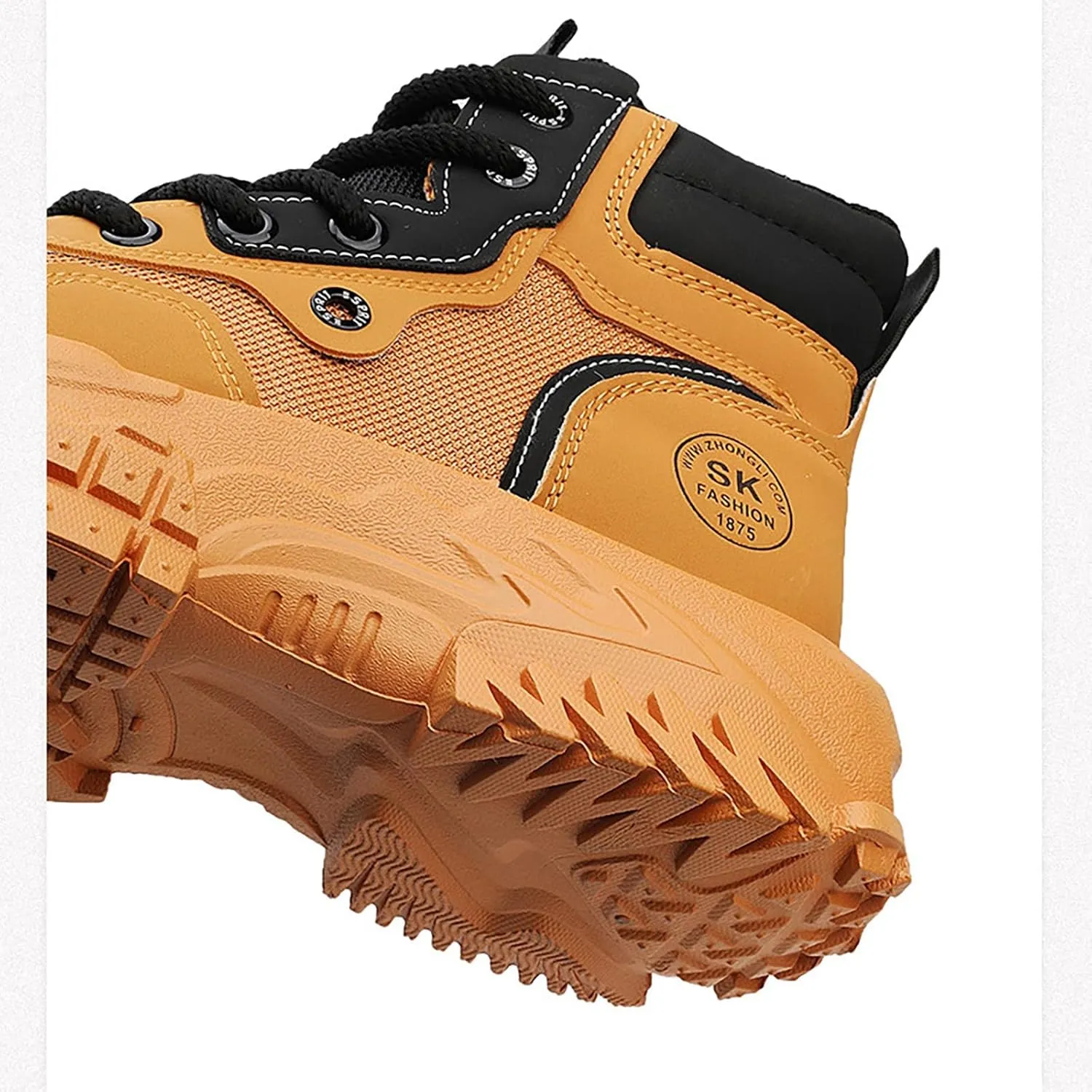 Men's Work Boots Steel Toe Hiking Sneakers Ankle Ladies Women's Workout Shoes Winter Platform Shoes Slip Resistant Safety Hike Grounded Footwear