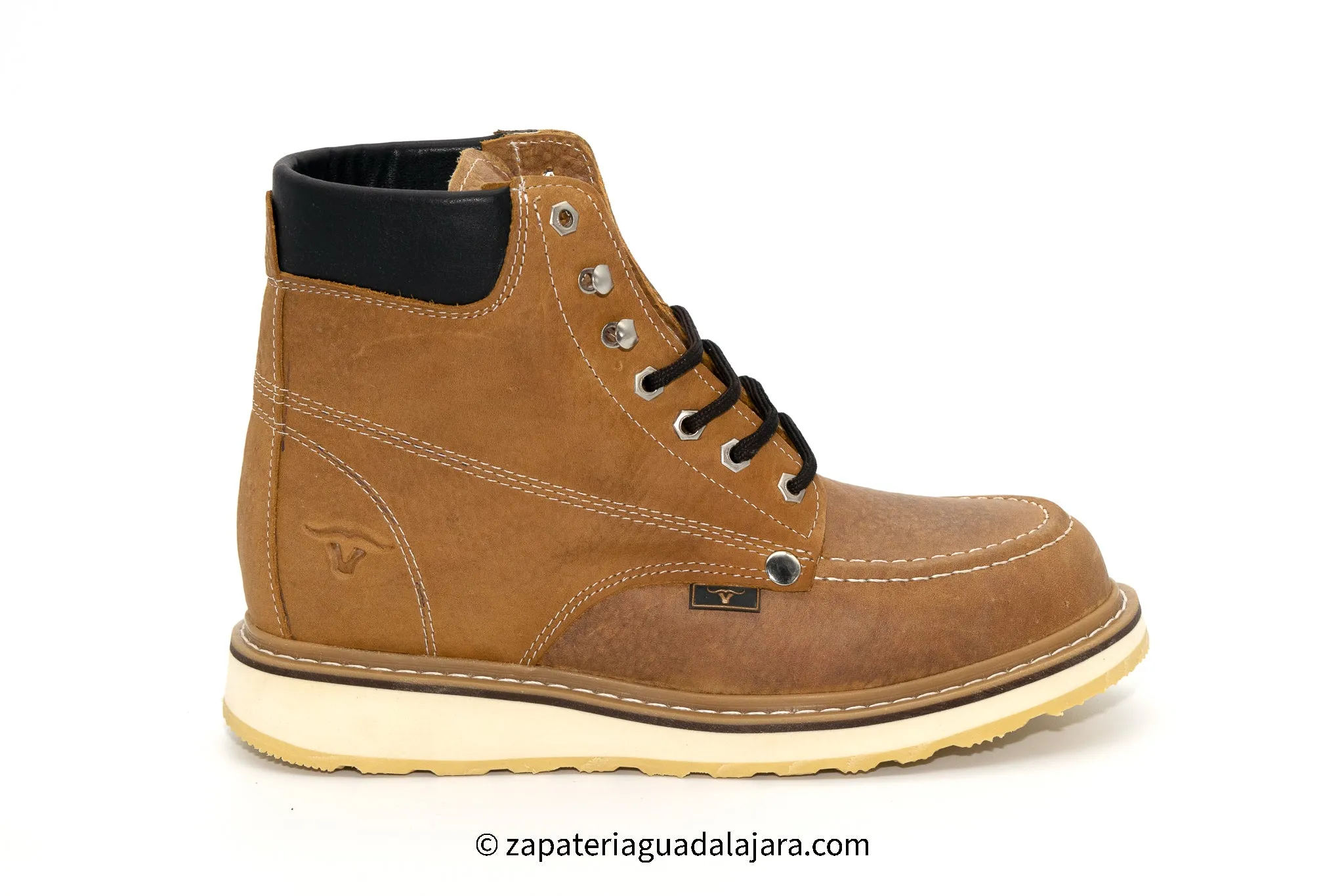 MOC TOE 6" HONEY LEATHER WORK BOOT-HB80151