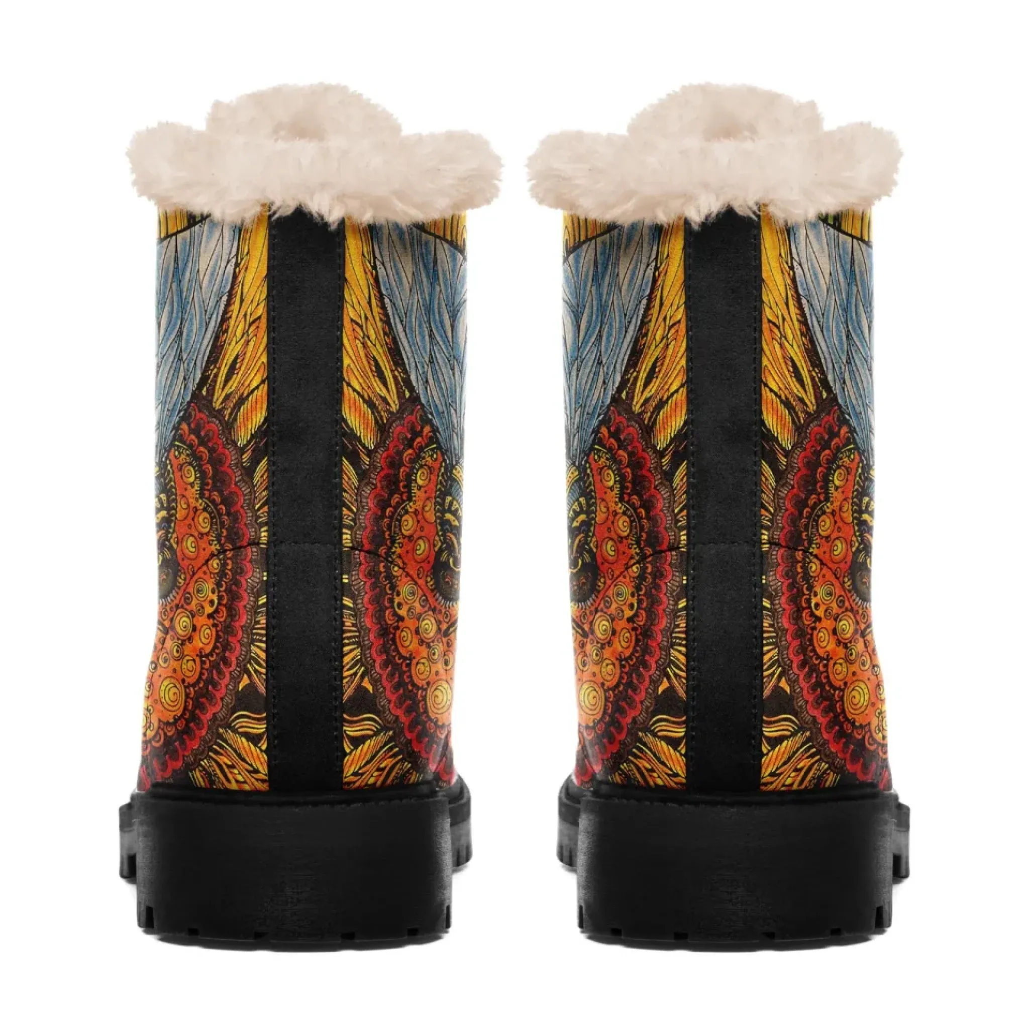 Personalized Yoga Theme Boots, Custom Harmony Boots,Serenity Yoga Winter Boots