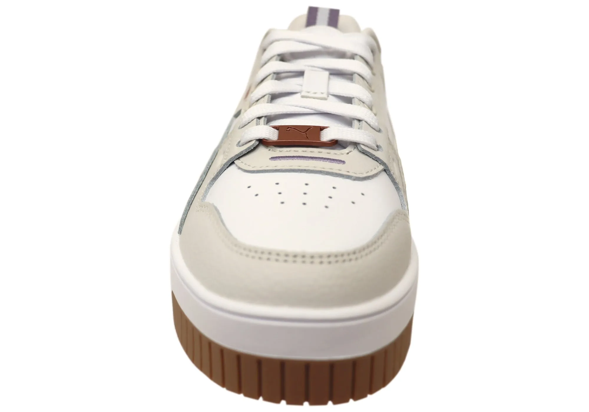 Puma Womens Carina Street Lux Comfortable Lace Up Sneakers