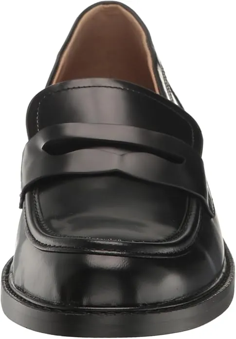 Sam Edelman Colin Black Leather Slip On Rounded Toe Classic Loafers
