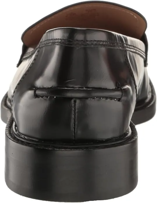 Sam Edelman Colin Black Leather Slip On Rounded Toe Classic Loafers