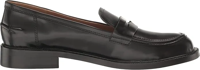 Sam Edelman Colin Black Leather Slip On Rounded Toe Classic Loafers
