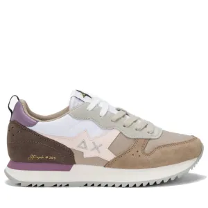 Scarpe Donna Sun68 Sneakers Stargirl Multicolor Colore Beige Scuro - Z44209
