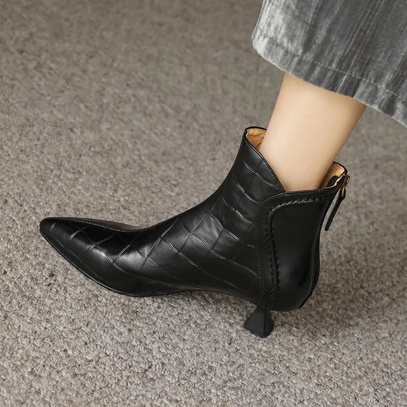 Serpatura Croc Textured Boots