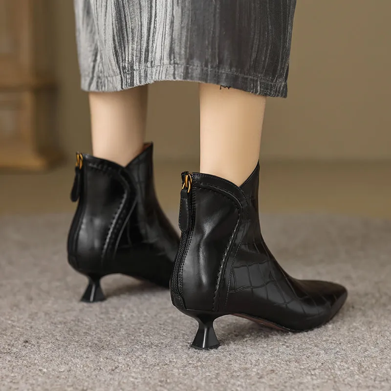 Serpatura Croc Textured Boots