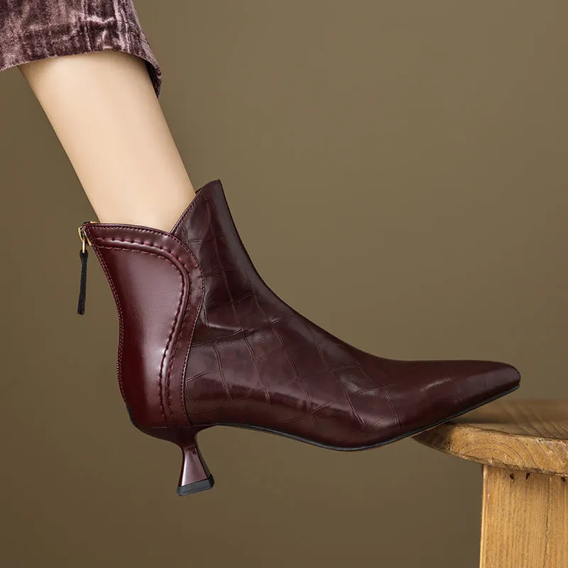 Serpatura Croc Textured Boots