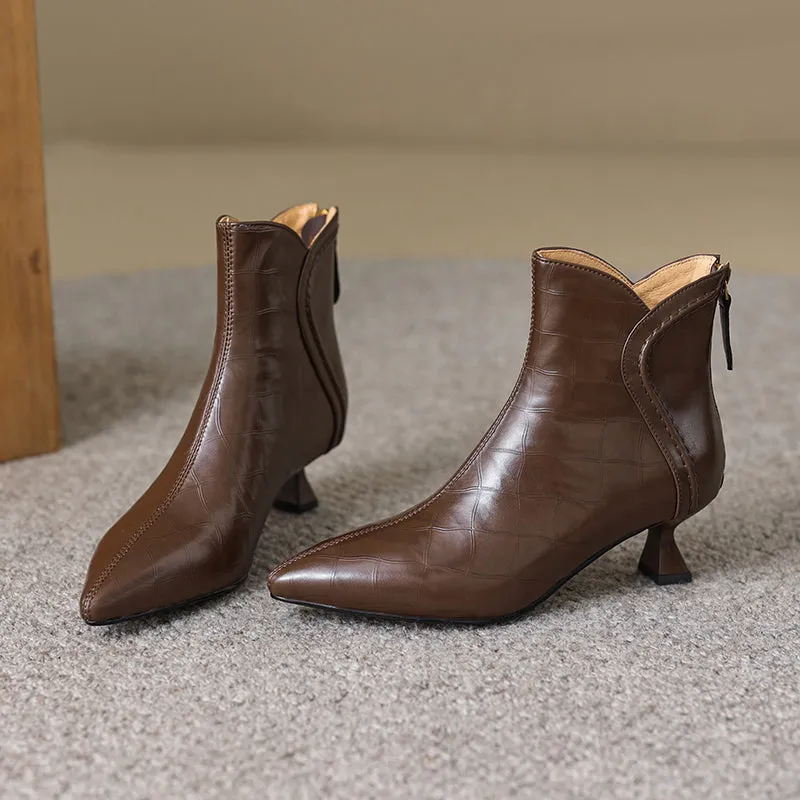 Serpatura Croc Textured Boots