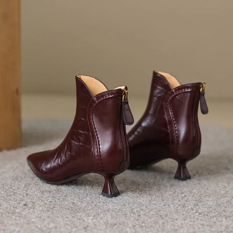 Serpatura Croc Textured Boots