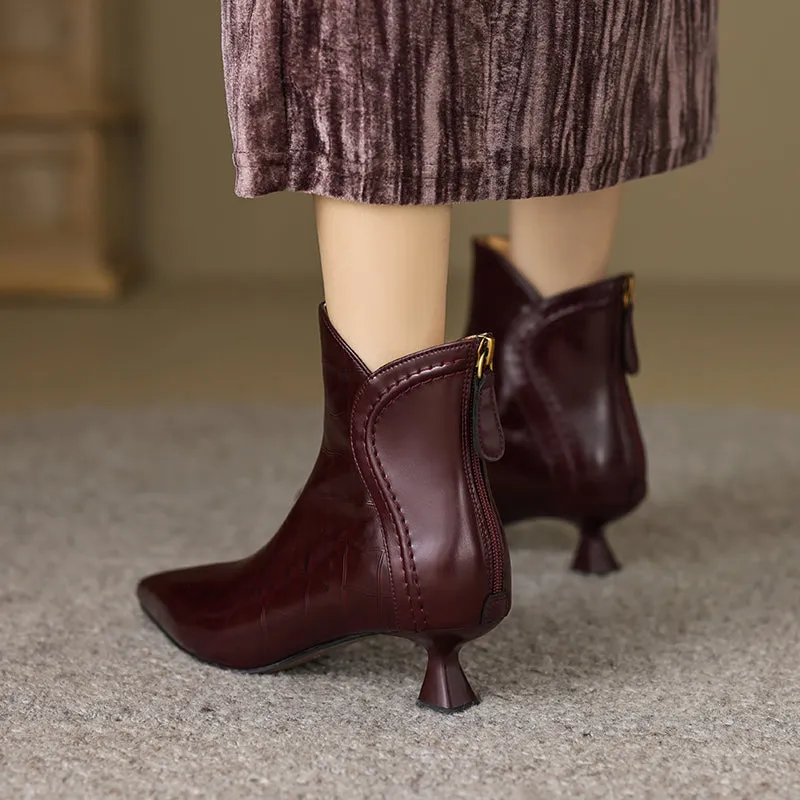 Serpatura Croc Textured Boots