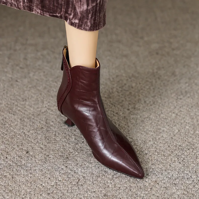 Serpatura Croc Textured Boots