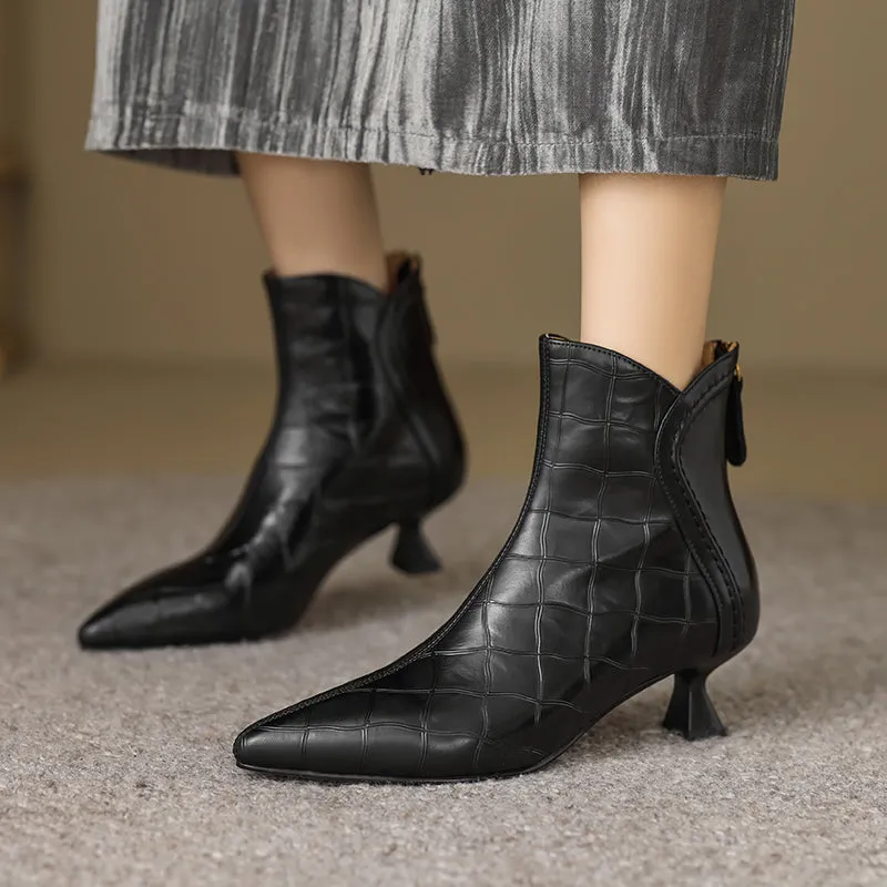 Serpatura Croc Textured Boots