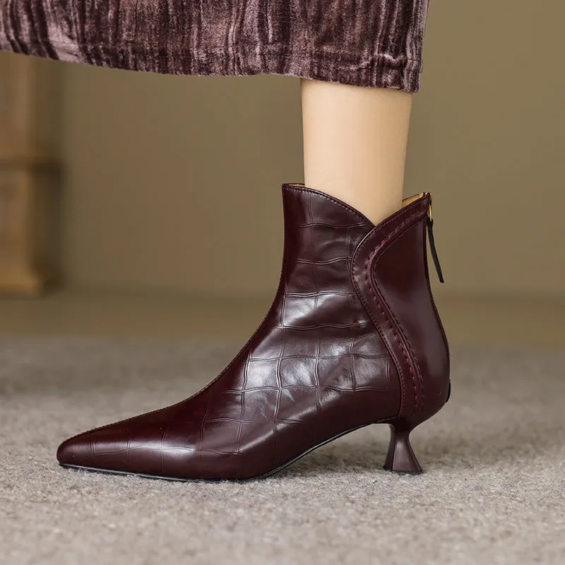 Serpatura Croc Textured Boots