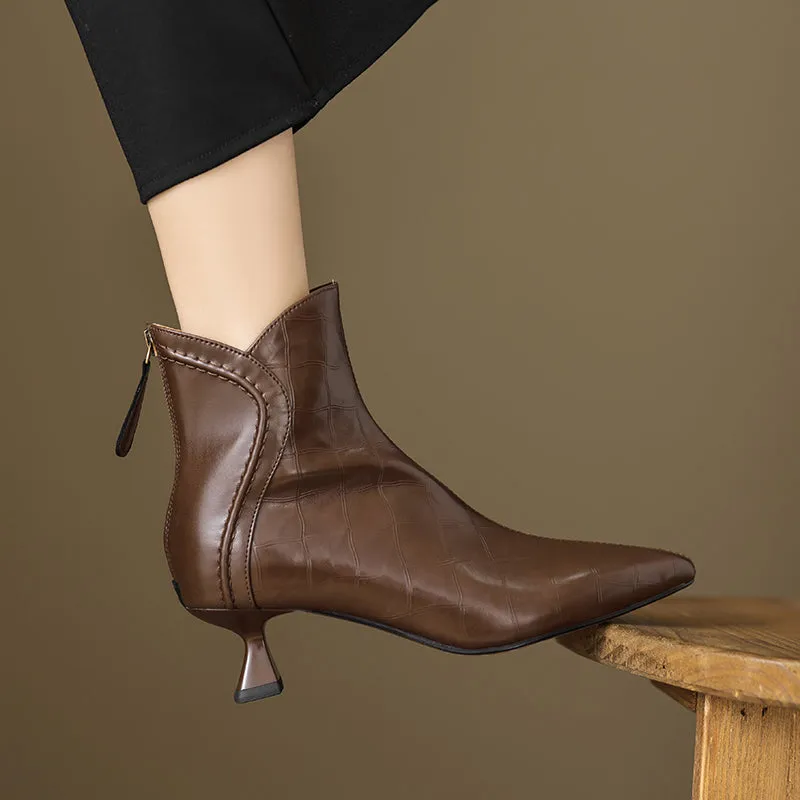 Serpatura Croc Textured Boots