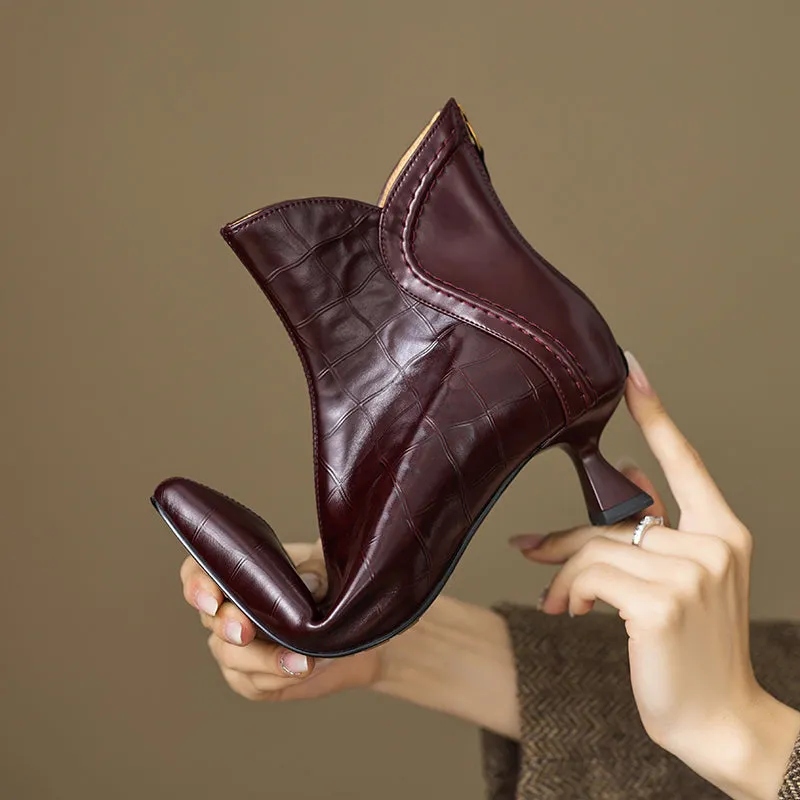 Serpatura Croc Textured Boots