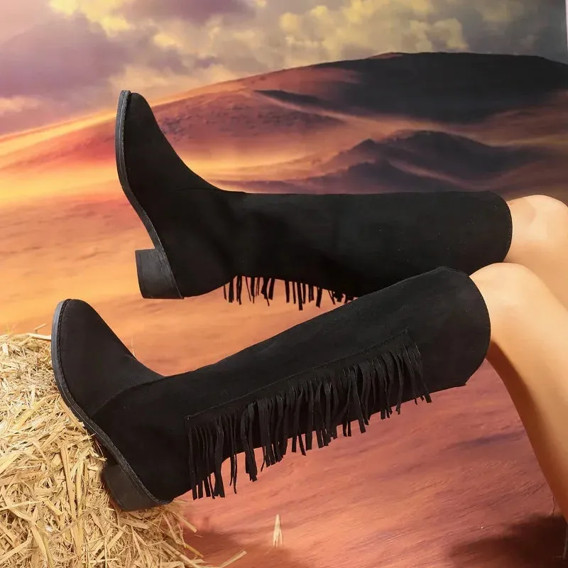 Stylish Modern Elegant Comfortable Fashionable Chic Pointed Toe Knee High Boots