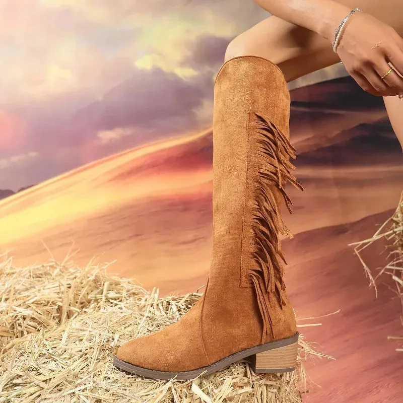 Stylish Modern Elegant Comfortable Fashionable Chic Pointed Toe Knee High Boots