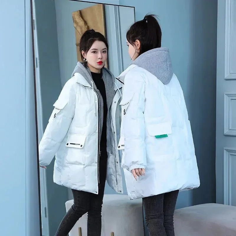 Trendy Winterjas – Gewatteerde Damesjas met Capuchon, Warme & Comfortabele Parka voor Winter