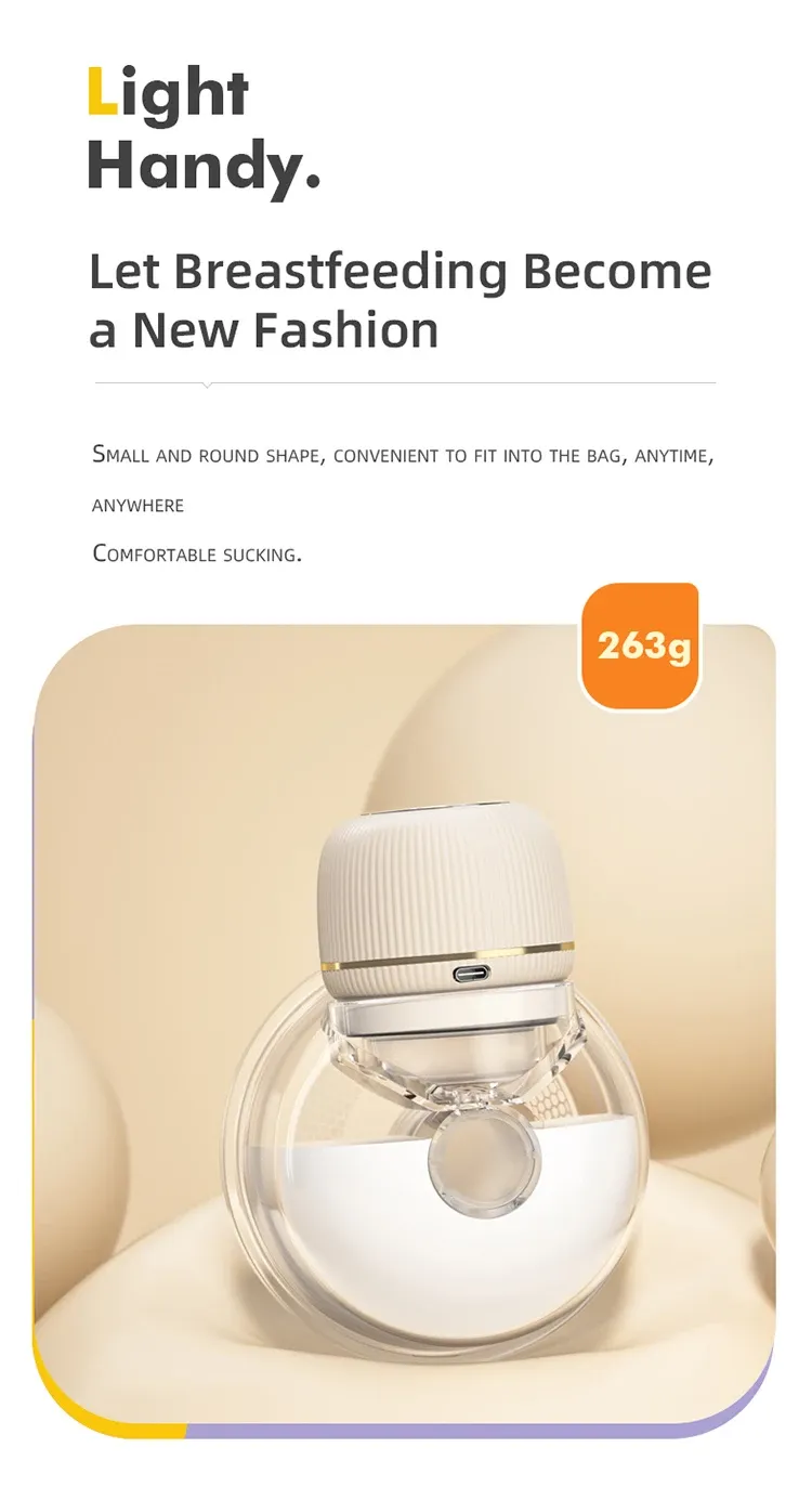 Wearable Electric Breast Pump for Breastfeeding Mothers